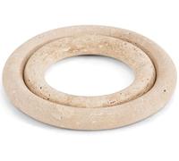 SPESHSTONES Travertin Lot de 2 dessous de plat en pierre pour plats chauds