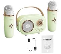 Spesker Kit complet d'enceintes de karaoké sans fil pour avec câble de charge