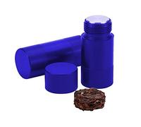 Spespo Moulin à épices/fines herbes en aluminium, design tube de rouge à lèvres, 6,1 x 2 cm