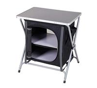 Spetebo Armoire de camping pliable en aluminium - 64 x 60 x 45 cm - Armoire pliante polyvalente - Accessoires de cuisine