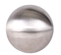Spetebo Boule décorative en Acier Inoxydable brossé Mat 20 cm argenté