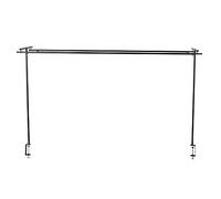 Spetebo Cadre de table décoratif noir extensible - 140 à 250 cm - Barre décorative en métal avec pinces à vis - Support de décoration de table pour Noël, Pâques, anniversaire, fête