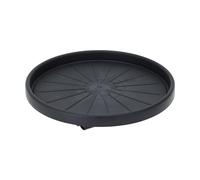 Spetebo Chariot de plantes en plastique anthracite pour pots ronds - 35 cm - Soucoupe de pot de fleurs à roulettes avec 4 roulettes - Chariot pour plantes - Support à roulettes