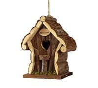Spetebo Deko-Shop-Hannusch Nichoir à oiseaux décoratif en bois 22,5 x 15 x 11 cm