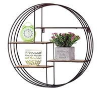 Spetebo Étagère murale design avec 4 étagères en bois - 45 cm