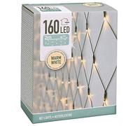Spetebo Filet lumineux à 160 LED - Blanc chaud - Pour l'intérieur et l'extérieur - 200 x 100 cm