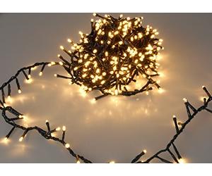 Spetebo Guirlande lumineuse LED avec puce et 8 fonctions - pour l'intérieur et l'extérieur - blanc extra chaud 14m - 700 LED