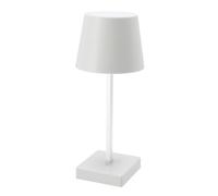 Spetebo Lampe de table LED blanc chaud - Blanc - Fonctionne avec piles - Lampe tactile Lampe de chevet Lampe de bureau Lampe décorative, 56521