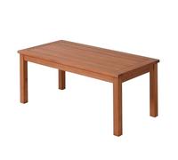 Spetebo Lansing Table d'appoint en bois d'eucalyptus - 90 x 44 cm - Table de jardin en bois massif 100 % FSC huilé - Table de balcon rectangulaire en bois massif