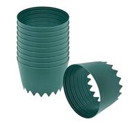 Spetebo Lot de 10 anneaux d'irrigation en plastique - 20 cm - Vert - Pour arroser les herbes, les plantes de légumes, les fleurs, les plantes