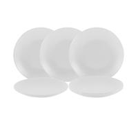 Spetebo Lot de 6 assiettes à dessert en céramique fine blanc mat - Petites assiettes à dessert en céramique - Diamètre : 21 cm - Assiettes plates - Assiettes à apéritif - Assiettes à apéritifs - Pour