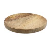 Spetebo Mango Plateau de service en bois - Ø 30 cm - Plateau en bois brun pour bougies - Plateau de service Décoration Plateau de fruits Hors-d'œuvre Tapas Plateau