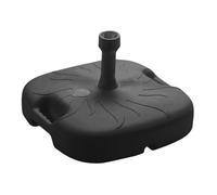 Pied de parasol en plastique anthracite à remplir pour mâts de parasol jusqu'à 33 cm - 45 x 45 cm - Support de parasol à remplir avec 18 l d'eau ou de sable - Pied de parasol - Poids du parasol