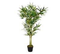 Spetebo Plante artificielle, bambou, dans un pot de fleurs, 115 cm, arbre décoratif d'intérieur