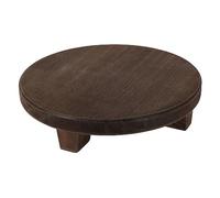 Spetebo Plateau à fleurs en bois marron - 32 cm - Support pour plantes avec 4 pieds - Support décoratif pour plantes
