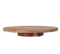 Spetebo Plateau tournant en bois d'acacia naturel - 37 cm - Plateau de service rotatif - Assiette décorative en bois - Plateau de service - Plateau à épices - Plateau à gâteau