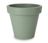 Spetebo Pot de fleurs rond en plastique - Diamètre : 58 cm - Vert menthe - Pour l'extérieur et l'intérieur - Pot de fleurs de jardin - Taille XXL