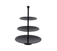 Spetebo Présentoir à gâteaux 3 étages en acier inoxydable brossé Hauteur env. 36,5 cm Diamètre env. 25 cm