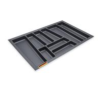 Spetebo Range-couverts multifonction gris ardoise 74 x 48 cm