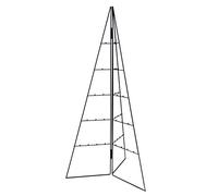 Spetebo Sapin de Noël en métal design pour décorations - 100 cm - Arbre de Noël artificiel en forme de sapin noir