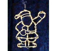 Spetebo Silhouette de fenêtre - Décoration de Noël - Taille XXL - 2 motifs au choix - Lumière claire et confortable