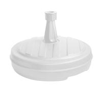 Spetebo Socle en plastique pour parasol rond Ø 43 cm - blanc - Support de parasol remplissable avec 13 litres d'eau ou de sable - Support de parasol, support pour parasol, pied de parasol