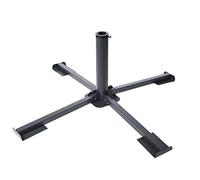 Spetebo Support de parasol pour dalles de trottoir 40 x 40 cm - Support en métal - Support pour parasol pour bâtons de parasol Ø 35/38/44 mm