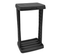 Spetebo Support de sac poubelle carré avec couvercle et anneau de serrage - 120 l