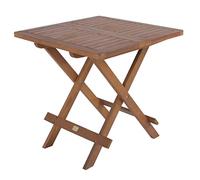 Spetebo Table de jardin en acacia huilé - 50 cm - Table pliante pour l'intérieur et l'extérieur - Table d'appoint pour balcon, terrasse, jardin - Table de bistrot pliante massive