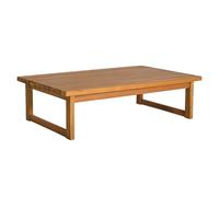 Spetebo Table de jardin en bois d'acacia huilé - 106 x 66 cm - Table basse d'extérieur en bois massif - Table de jardin, de balcon, d'appoint, de salon, table basse - Table en bois résistant aux