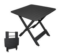 Spetebo Table pliante Tevere, Anthracite, 80 x 72 x 70 cm, Idéale comme table d'appoint