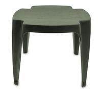 Spetebo Tabouret de jardin en plastique 38 x 38 cm - Vert - Table d'appoint de jardin carrée - Table de rangement - Table de rangement - Table de balcon - Repose-pieds - Tabouret de camping - Tabouret