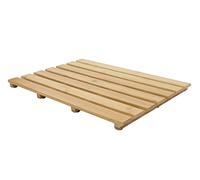 Spetebo Tapis de bain en bambou 53 x 35 cm