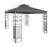 Spetebo Toit de Remplacement de Gazebo avec revêtement PVC (imperméable) - 3x3 mètres - 270 GR/m² Polyester (Anthracite)