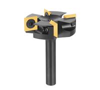 SpeTool Fraise a Surfacer 8 mm Diamètre de Tige 40 mm Diamètre de Coupe Fraise CNC avec 4 Inserts Fraise de Rabotage Fraise Défonceuse avec revêtement ATS Fraise de Defonceuse a Bois
