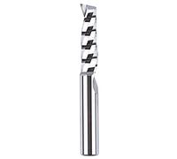 SpeTool Fraise Defonceuse 8mm Aluminium Hélicoïdale CNC 1 dent Coupeuse en Spirale 32mm Longueur de Coupe Carbure de Tungstène Monobloc pour Acrylique Aluminium Plastiques