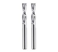SpeTool Lot de 2 fraises à rainurer en spirale 8 mm Tige Downcut 32 mm Longueur de coupe Fraise à rainurer Fraise hélicoïdale 2 flûtes Routeur Bit Fraise pour défonceuse Bois CNC Fraise à queue VHM