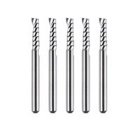 SpeTool Lot de 5 fraises à spirale en carbure de tungstène pour fraises professionnelles en aluminium avec pointes rotatives CNC (diamètre du pied 1/8 de pouce, coupe 3,1 mm x 12 mm)