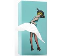 Spextrum Boîte à mouchoirs en Forme de Jupe Volante - Style Vintage Pop Art - Se recoiffe après Chaque Distribution - Ajoutez Une Touche décorative à n'importe Quelle pièce - Conçue par Spextrum