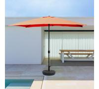Spezia - Parasol Droit Rectangulaire 2,93 X 1,93 M Terracotta Marron