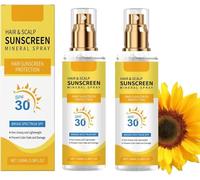Spf 30 Salons & Hair Sunscreen Mist Hair Sunscreen Spray, Hair & Scalp Sun Protection Spray, UV Protection, Moisturizes & Nourishes, For Hiking & Beach (2)