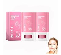 SPF 50+ Bâton de Crème Solaire pour Tout Type de Peau | Secré-soleil du Visage et du Corps avec de l'oxyde de Zinc et de la Vitamine E, pas de Résidus Blancs et de Parfum. (2PCS)