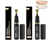 SPF41 Lot de 2 crèmes pour les yeux teintées pour les cernes - Correcteur hydratant sous les yeux avec nuance pêche, sérum anti-âge, correcteur éclaircissant, traitement éclaircissant