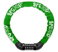 SPGOOD Chaîne Antivol Vélo à Code (14 Couleurs) Cadenas à Vélo avec 5 Chiffres Mot de Passe pour vélo, Moto, Porte, Portail(Vert Foncé)