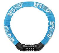 SPGOOD Chaîne Antivol Vélo à Code (14 Couleurs) Cadenas à Vélo avec 5 Chiffres Mot de Passe pour vélo, Moto, Porte, Portail(Bleu Clair)