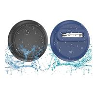 SPGUARD Lot de 2 Coques cachées Apple Airtag(AirTag 1/2),en Silicone, imperméables, avec épingles à nourrice, pour Enfants, Personnes âgées,Animaux domestiques,vêtements,Sac à Dos,Bagages (Noir/Bleu)