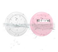 SPGUARD Lot de 2 Coques cachées Apple Airtag, en Silicone, imperméables, avec épingles à nourrice, pour Enfants, Personnes âgées, Animaux domestiques, vêtements, Sac à Dos, Bagages (Blanc/Rose)