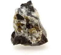 SPHALERITE + DOLOMITE en provenance de FRANCE, Saint-Félix-de-Pallières - Pierre Naturelle avec Cristaux Brillants et Couleurs Vives 95.8 ct - Certificat d'Authenticité Inclus 31 x 25 x 25 mm G