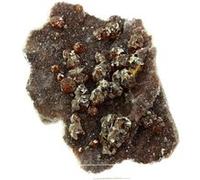 SPHALERITE + QUARTZ - Pierre Naturelle en Provenance de Chine, Hengyang - Cristal de Sphalérite et Quartz, énergie positive - 2740.0 ct - Certificat d'Authenticité Inclus 160 x 114 x 32 mm G