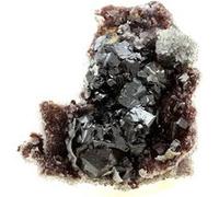 SPHALERITE + QUARTZ - Pierre Naturelle en Provenance de Chine, Hengyang, Hunan - Cristal de Sphalérite et Quartz, spécimen minéralogie, 1276.0 ct - Certificat d'Authenticité Inclus 70 x 65 x 54 mm G